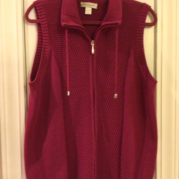 Christopher Bank Size XL Maroon Sweater Vest - Picture 4 of 4